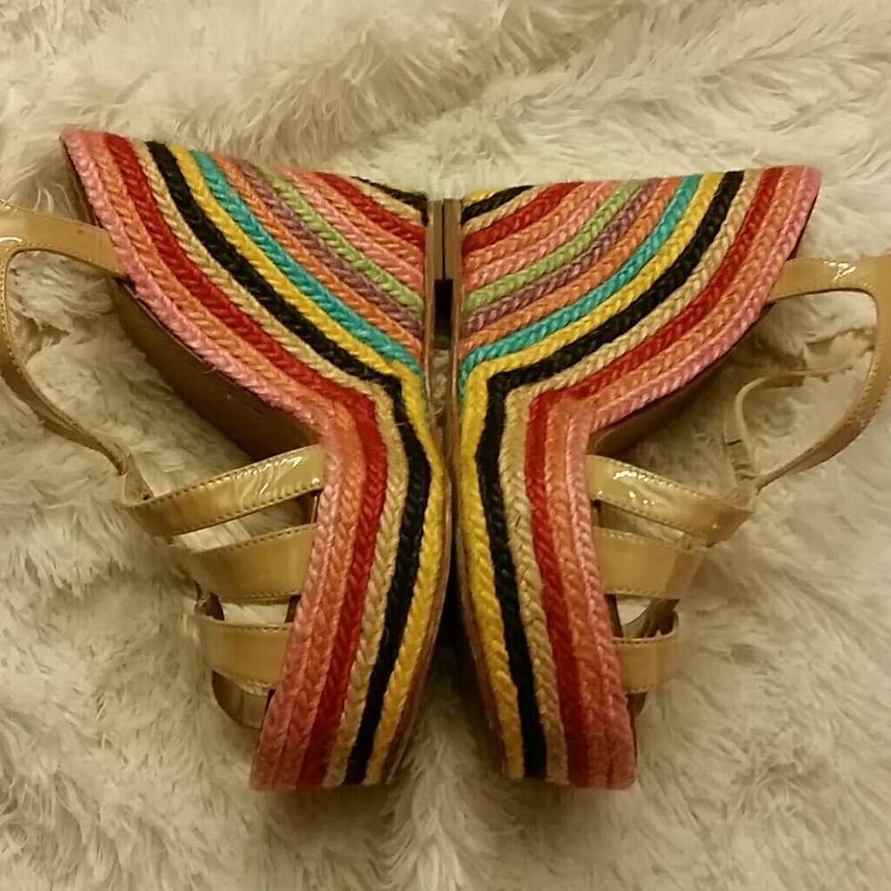 [kate spade ◇ rainbow wedge sandal]